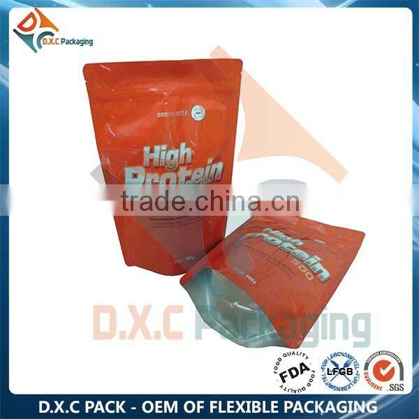 Laminated Plastic Side Gusset Bags For Rice Packaging
