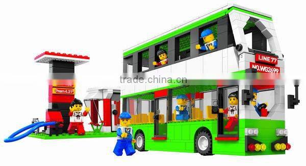 latest scale models CITY BUS BLOCK double decker