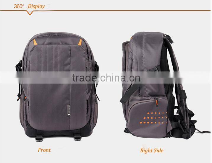 Besnfoto Light Grey Multi-fonction dslr camera backpack laptop bag for dslr laptop tripod