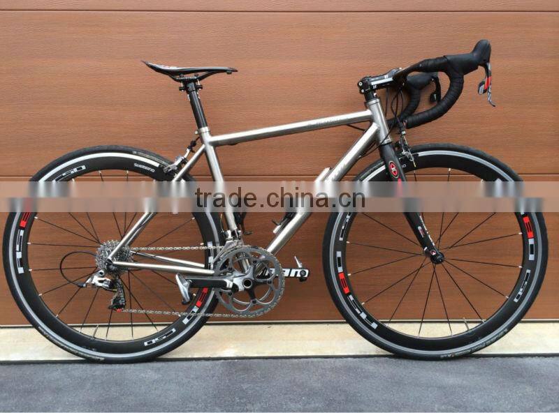 Hottest style 3AL2.5V internal cable routing WTL-S074 titanium road bike frame