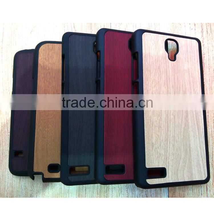 Wood PU leather Hard Mobile Phone Case For XIAOMI RED HONG MI 1 2A
