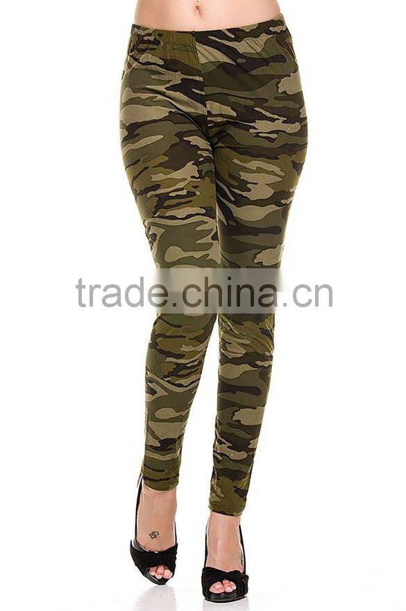 New arrival woman army leggings sports camouflage pants wholesale