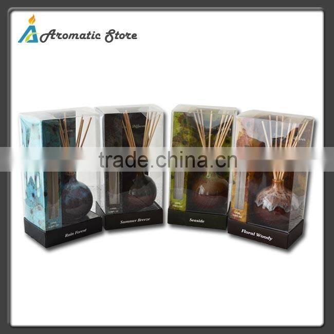 reed diffuser with transmutation glaze ceramic vases