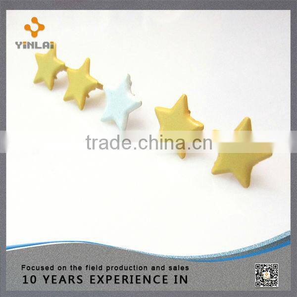 Purple Five-pointed star brads