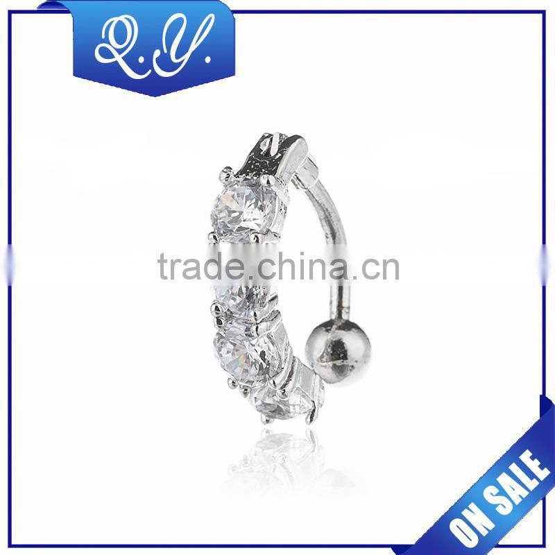 Wholesale Women's Jewelry CZ Inlaid Belly Button Piercing Jewelry
