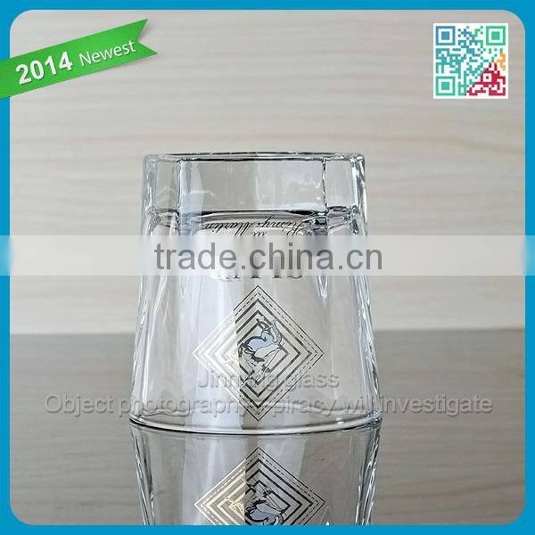 2015 hot sale Bar special shaped shot glass pentagonal shot glass