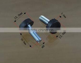 Hand twist screws, bolt star handle, wood quincunx plastic, rubber head fixed adjustment