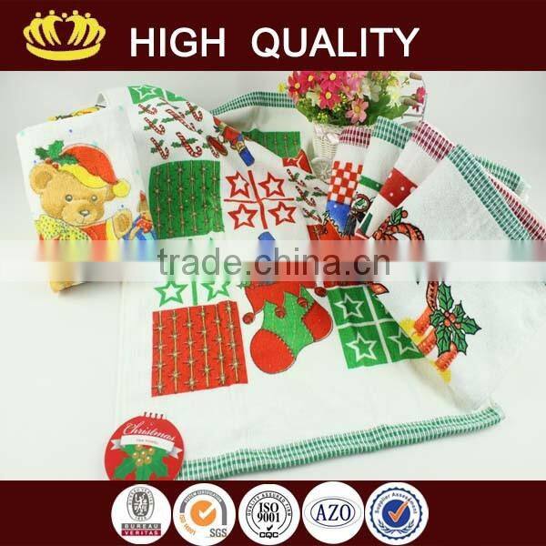 Wholesale custom design microfiber printed kitchen tea towel