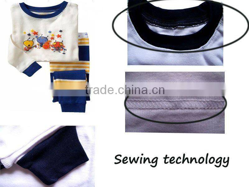 Baby pajamas children sleeping wear, long sleeve cotton baby underwear