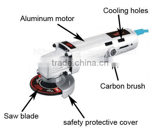 Aluminum body angle grinder 100mm 760W hot sales