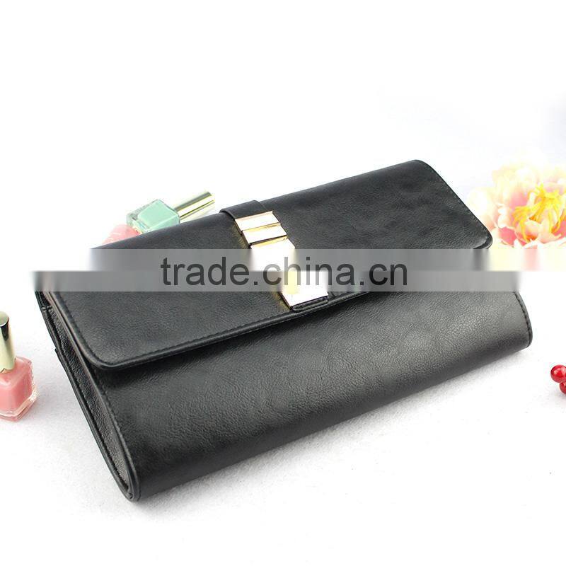 Handcee Hot Sales Black PU Shoulder Bag For Lady Handbags Winter 2015