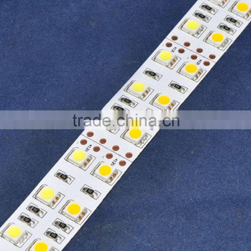 double row 5050 144w LED strips RGB 120 led meter IP20 non waterproof for indoor