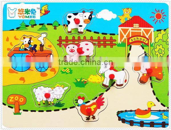 Eco-friendly high quality children A4 paper jigsaw puzzle