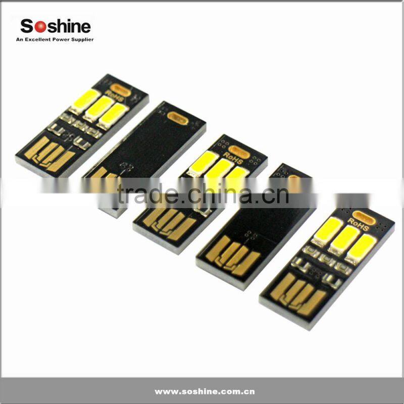 soshine mini usb power 6-led night light (touch dimmer)