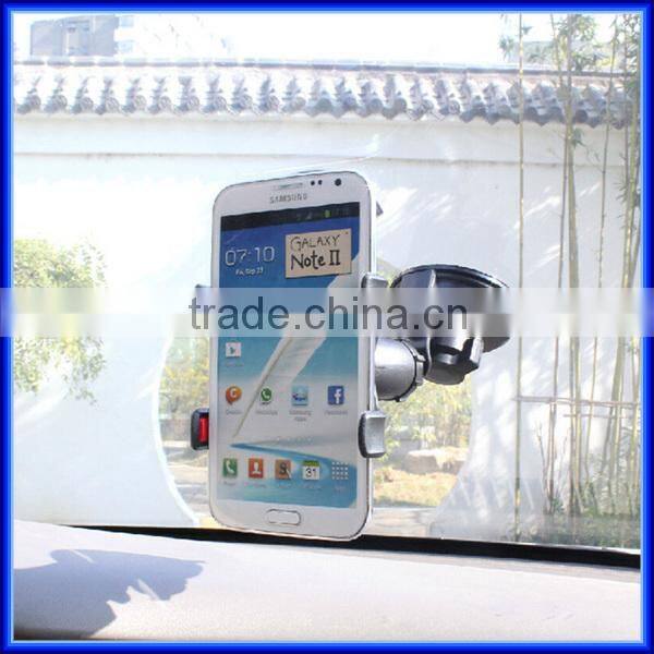 Handfree double clip car cell phone clip bracket for sumsung GPS, windshield suction car phone clip bracket