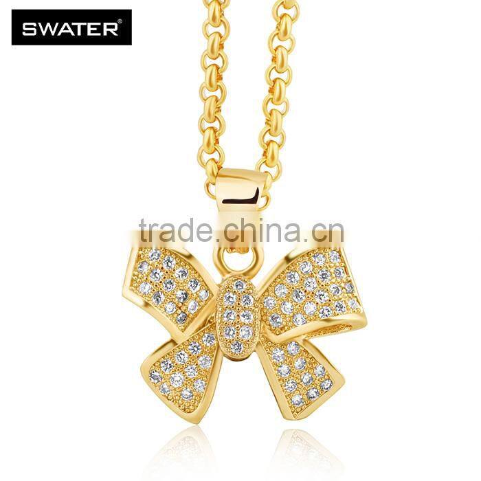 2016 Latest Selling Product Rose Gold Butterfly Za Necklace