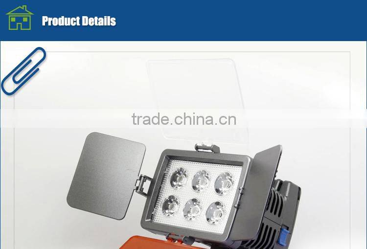 China supplier LED-5010A 6 led bulbs led video lamp for Canon dslr 7D Mark II