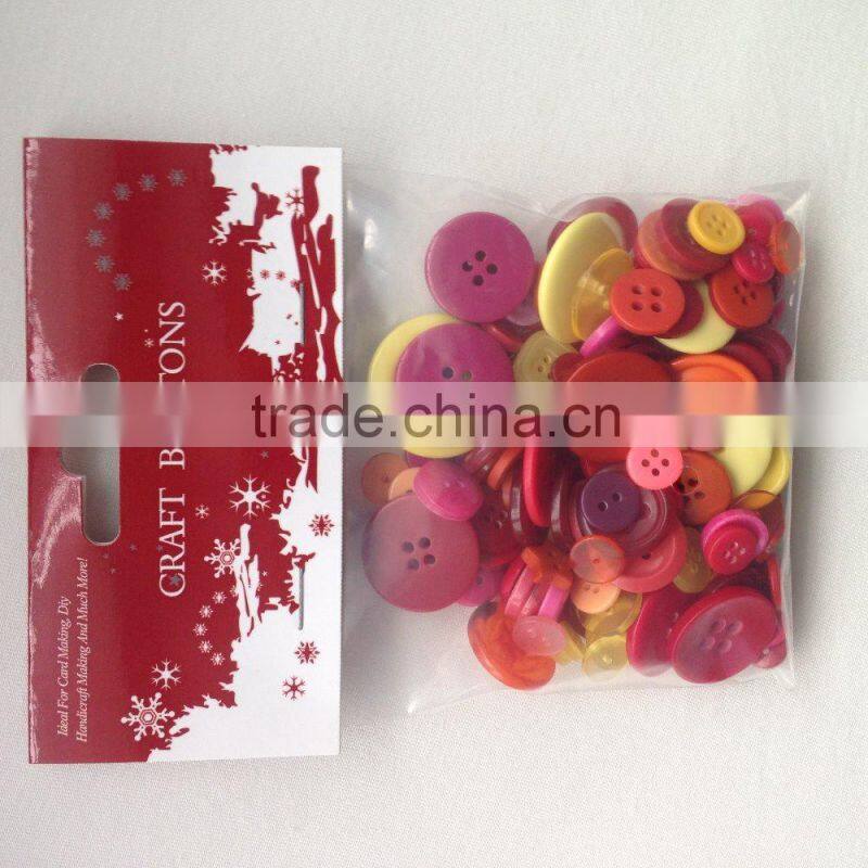Various types wholesale assorted plastic buttons for diy craft