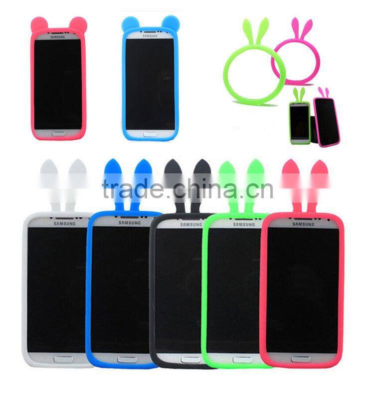 Cute Rabit cheap universal silicone bumper for any mobile phone