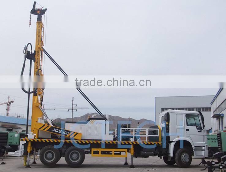 6*4 heavy Truck mounted water bore well drilling rig
