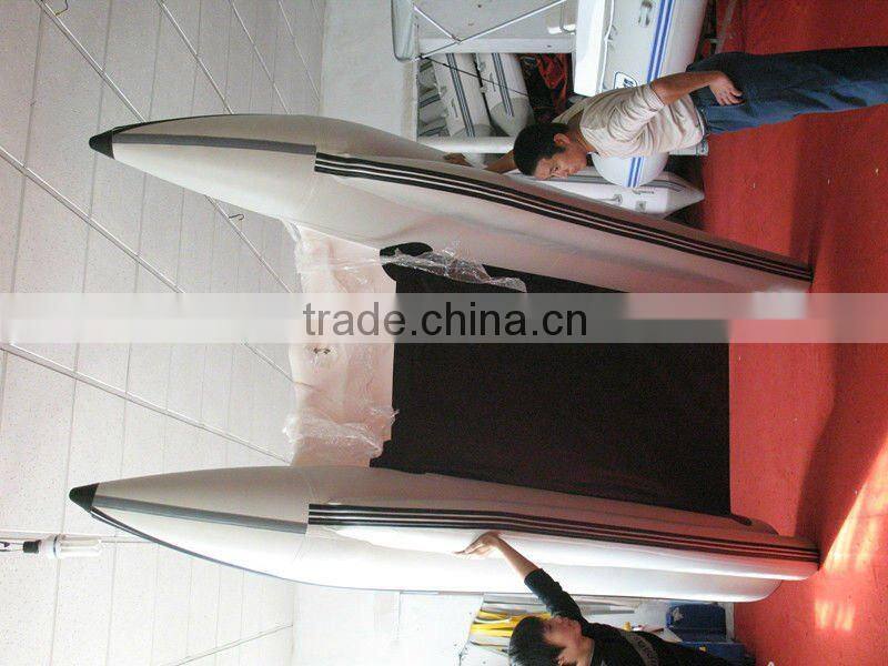 PVC/Hypalon material high speed Inflatable Boat Catamaran 330