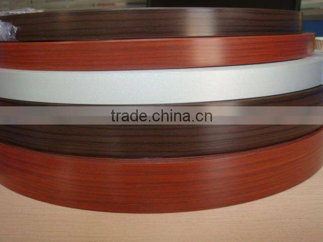 pvc wood grain edge banding tap/ Grade A edge banding/ plastic prodcuts