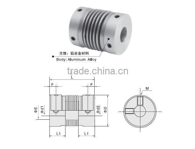 TS1 setscrew type bellows coupling
