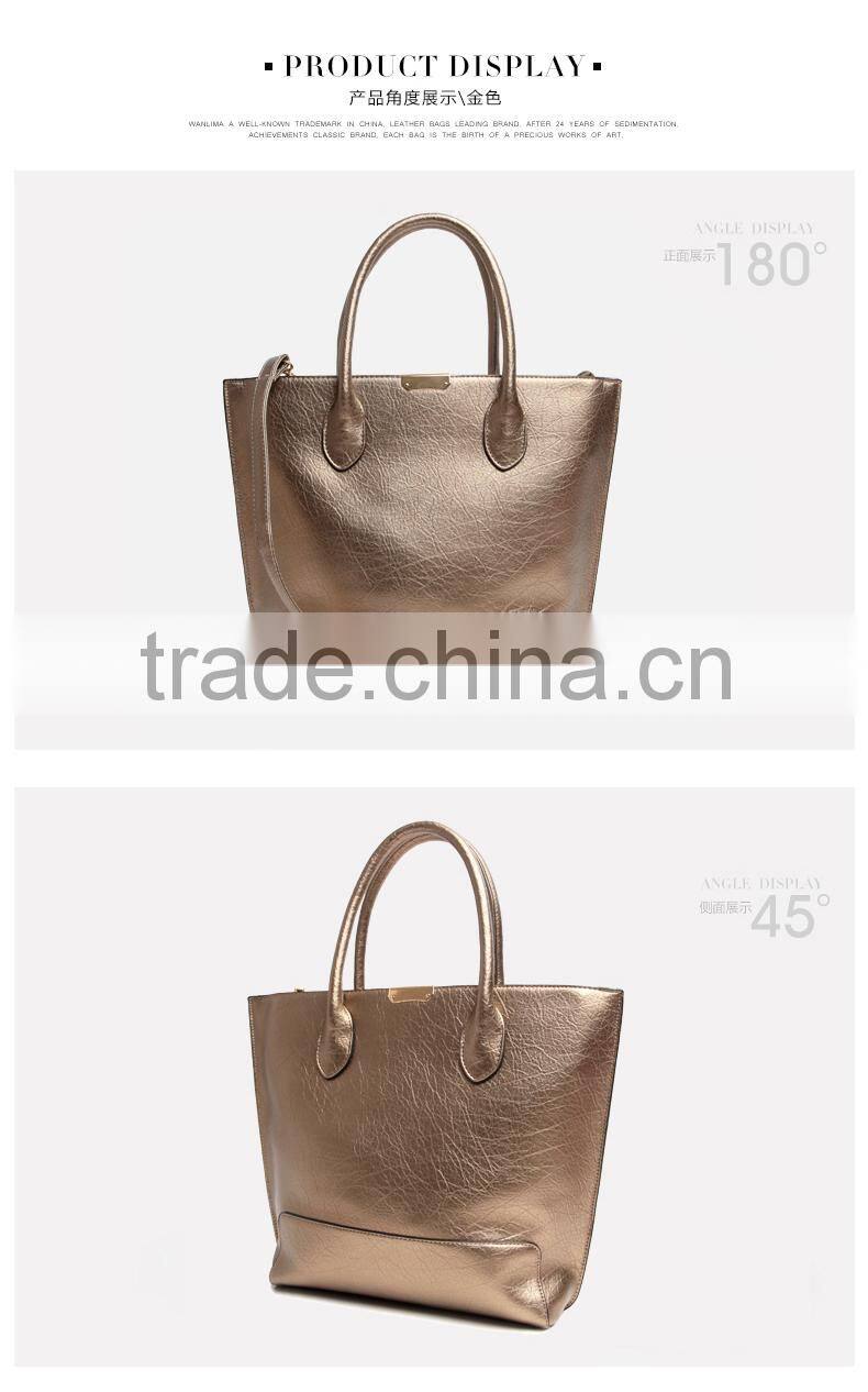 2015 Wholesale ladies fashion casual big bag portable big brand woman handbag
