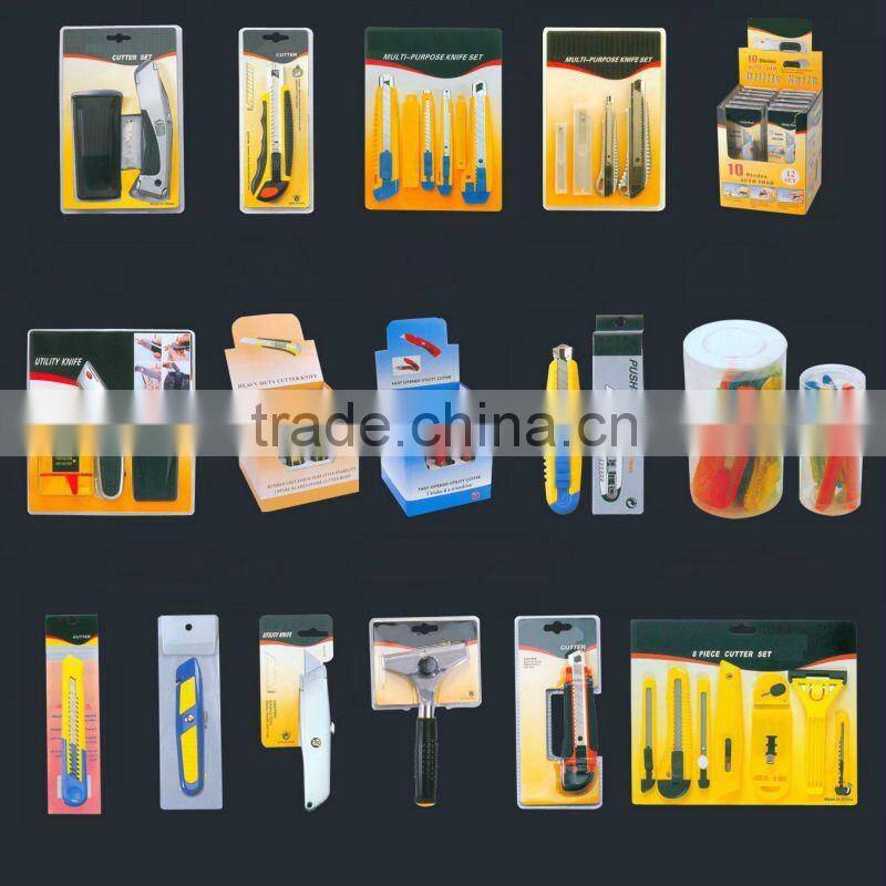 9/18mm Safety Snap off Auto lock and Auto retractable Utility knife,cutter knife, stationery knife