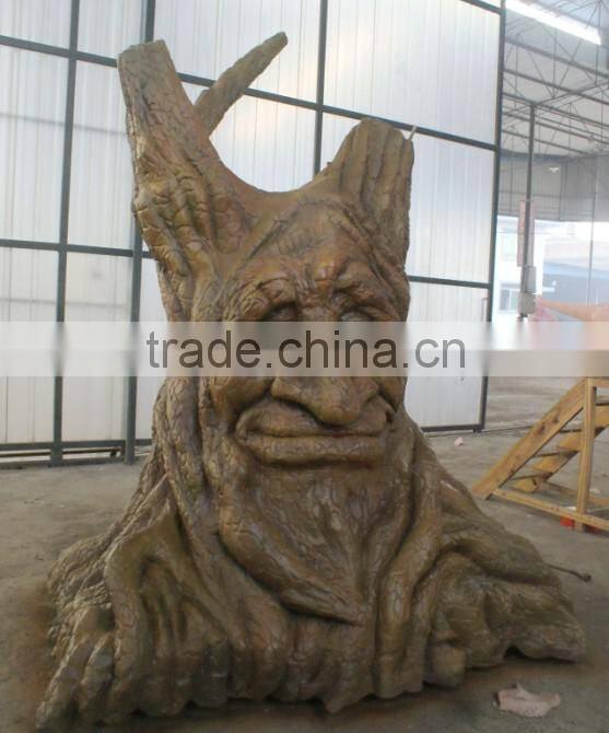 theme park animatronic life size talking tree for decoration