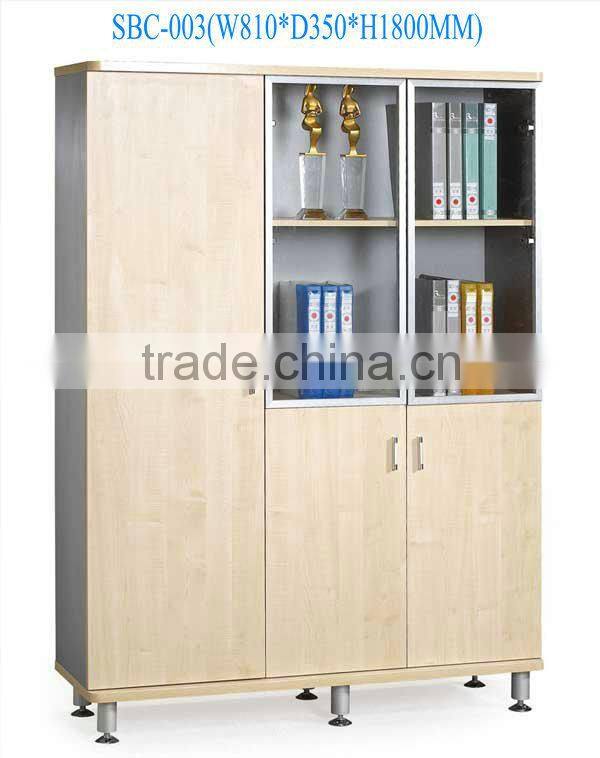 glass door book case /book cabinet