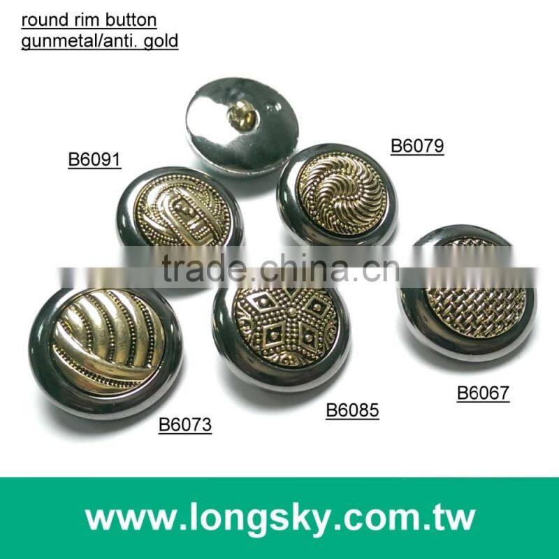 (#B6066/15mm, 21mm) 2 pieces combined button for authum fashion clothing