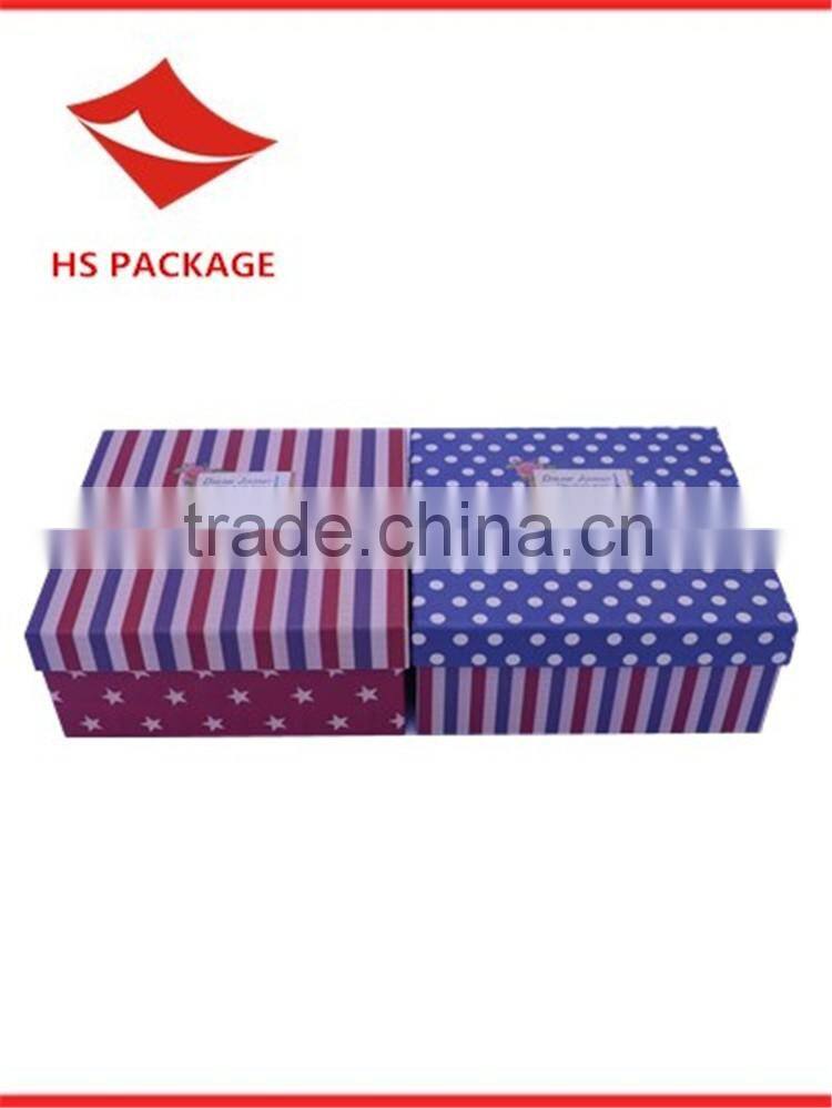 British style square-shaped nesting gift box