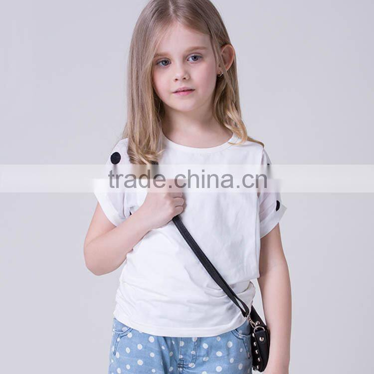 2015 hot sale children wear lovely pattern cotton with children chiffon dress and kids wholesale tshirt with kids wear manufactu