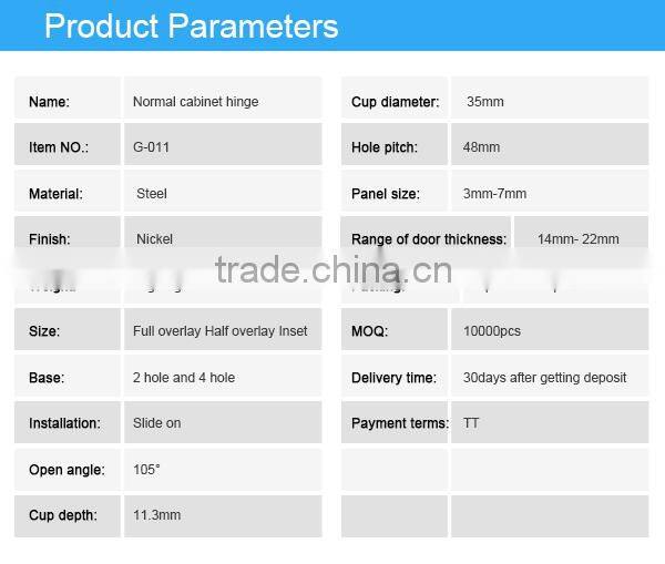 Two way concealed hinge for cabinet