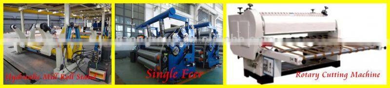 CE semi automatic 3 ply corrugated box flute lamination machine