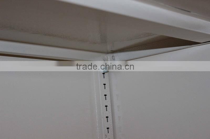 Red color metal filing cabinet locker