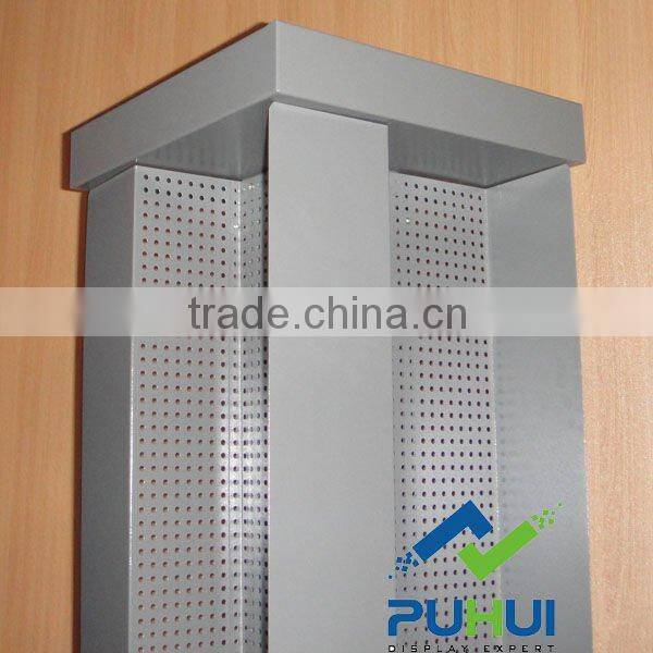 elegant four sided spinning pegboard display