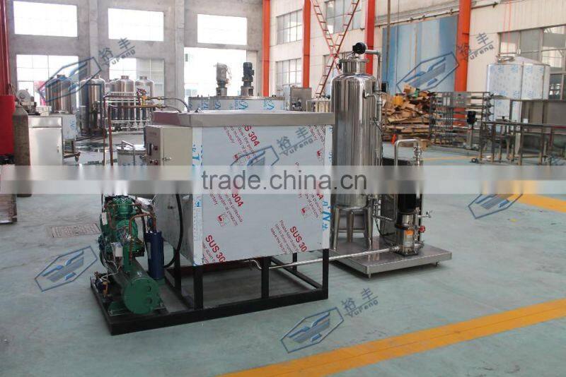 Flow meter installed 1000LPH carbonated beverage making machine / mixing machine