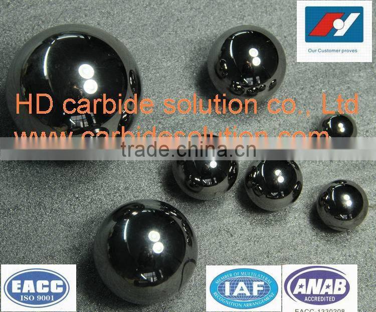 YG6 (WC -Co) Carbide Tungsten Balls For Valve , Bearing