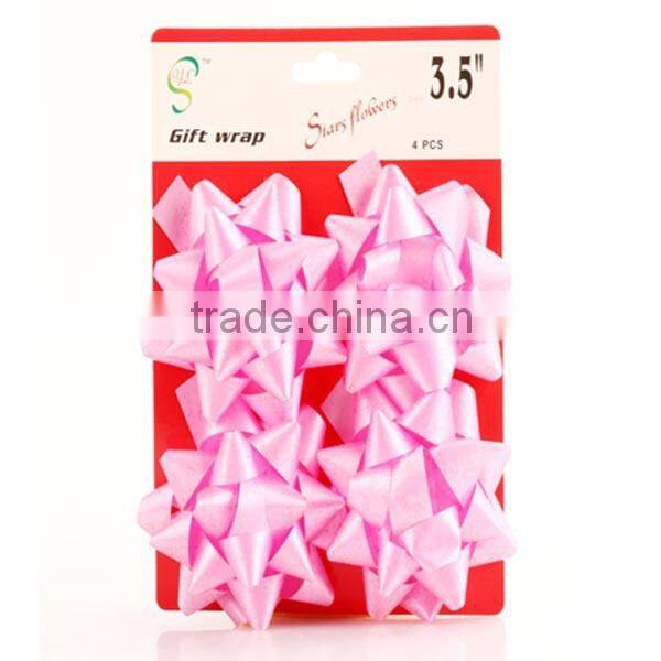 gift packing star pvc glitter for christmas