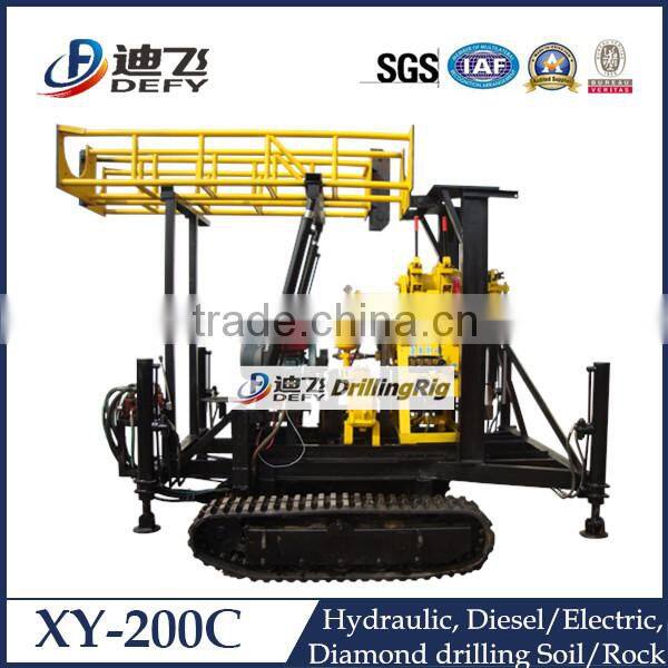 200m XY-200C crawler mounted drilling rig price