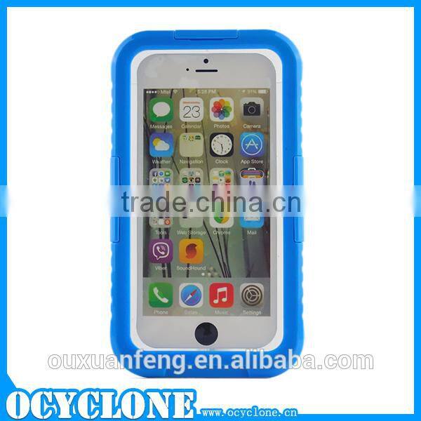 Silicone+PC cellphone case for iphone6 mobile phone