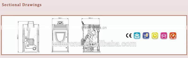 1032.3*539.1*595.4 mm luxury fireplace industrial pellet stove