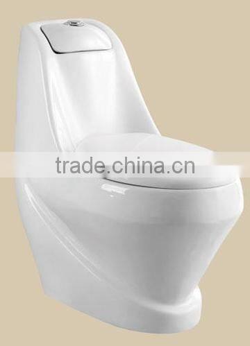 GC2474 One Piece Toilet Bathroom Wall Mounted White Toilet