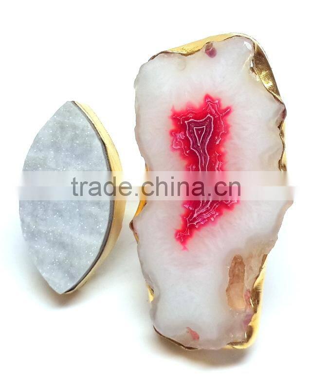 Lapis Druzy Cushion 925 Sterling Silver Bracelet, Designer Druzy Semi Precious Bracelet, 925 Sterling Silver Designer Jewelry