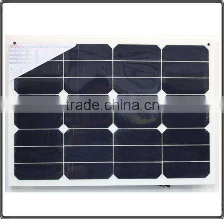 China Superb Flexible Solar Panel High Efficiency With Tuv CE