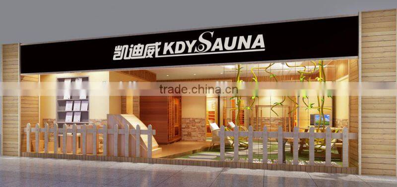 Solid wood traditional sauna glass door