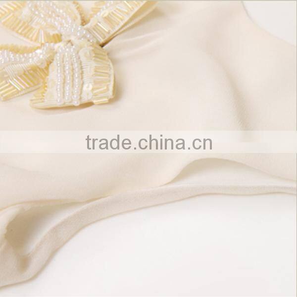 Sleeveless chiffon dress for ladies