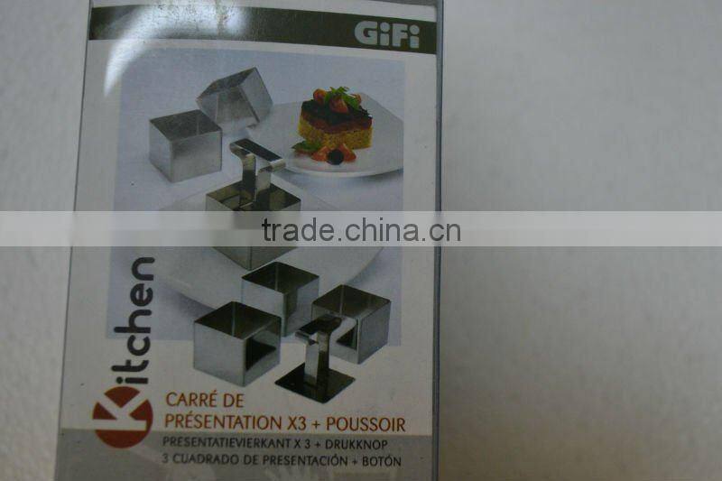 stainless steel squeare shape cake ring